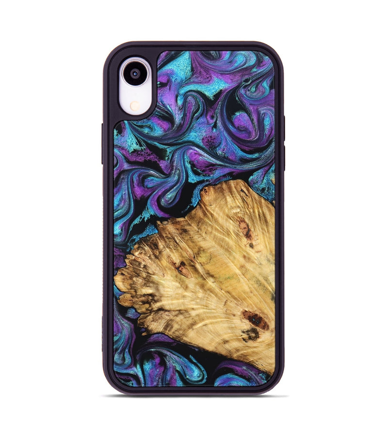 iPhone Xr Wood Phone Case - Daren (Purple, 827111)