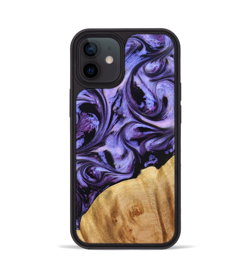iPhone 12 Wood Phone Case - Chozen (Purple, 827113)
