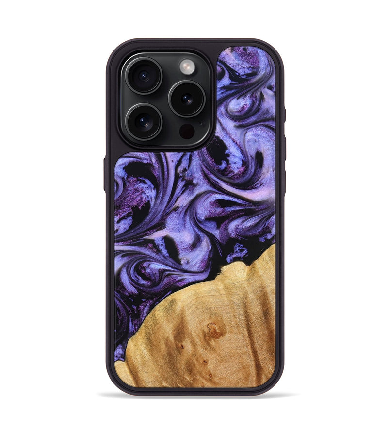 iPhone 15 Pro Wood Phone Case - Chozen (Purple, 827113)