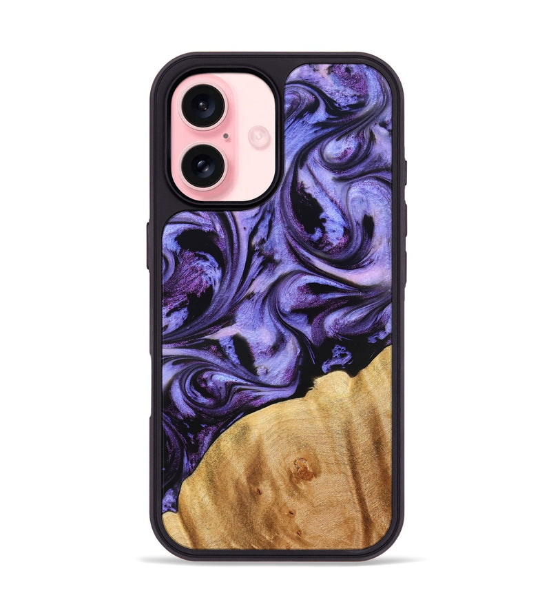iPhone 16 Wood Phone Case - Chozen (Purple, 827113)
