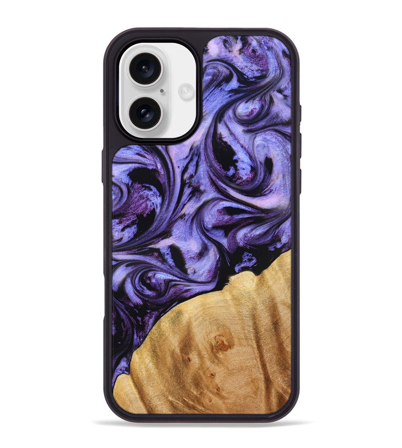 iPhone 16 Plus Wood Phone Case - Chozen (Purple, 827113)
