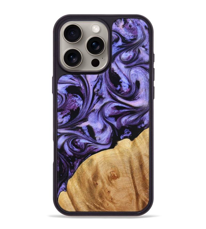 iPhone 16 Pro Max Wood Phone Case - Chozen (Purple, 827113)