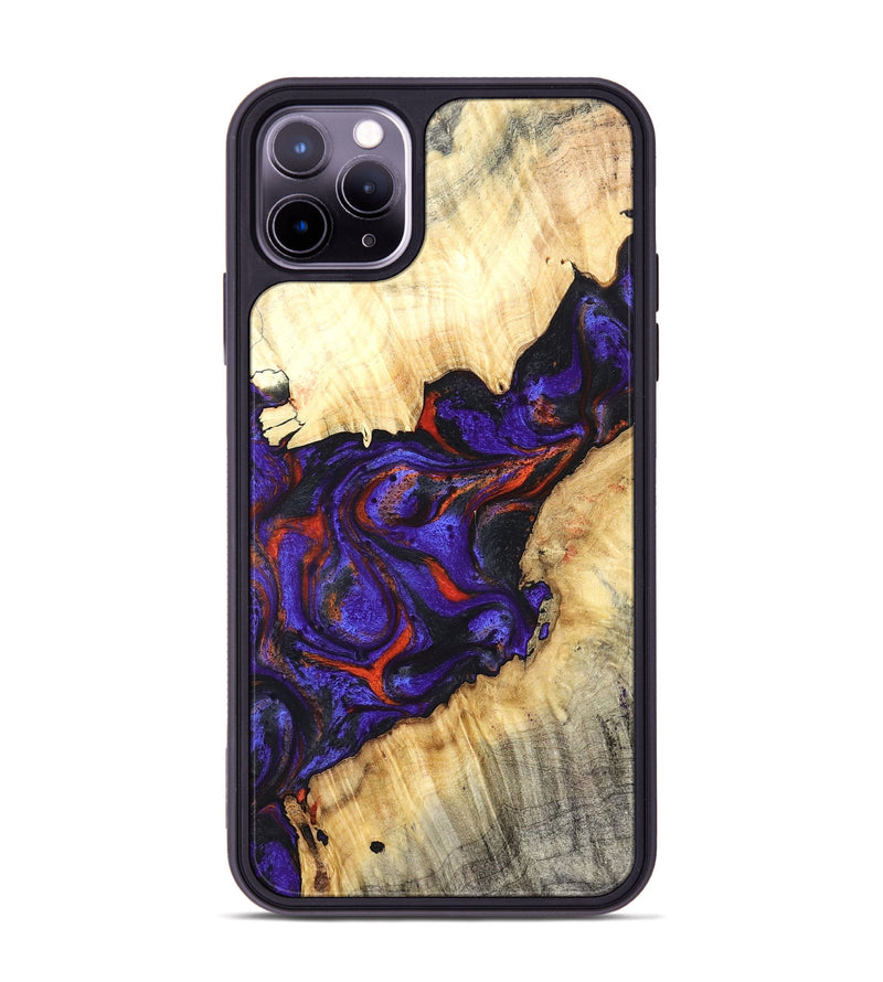 iPhone 11 Pro Max Wood Phone Case - Laura (Purple, 827115)