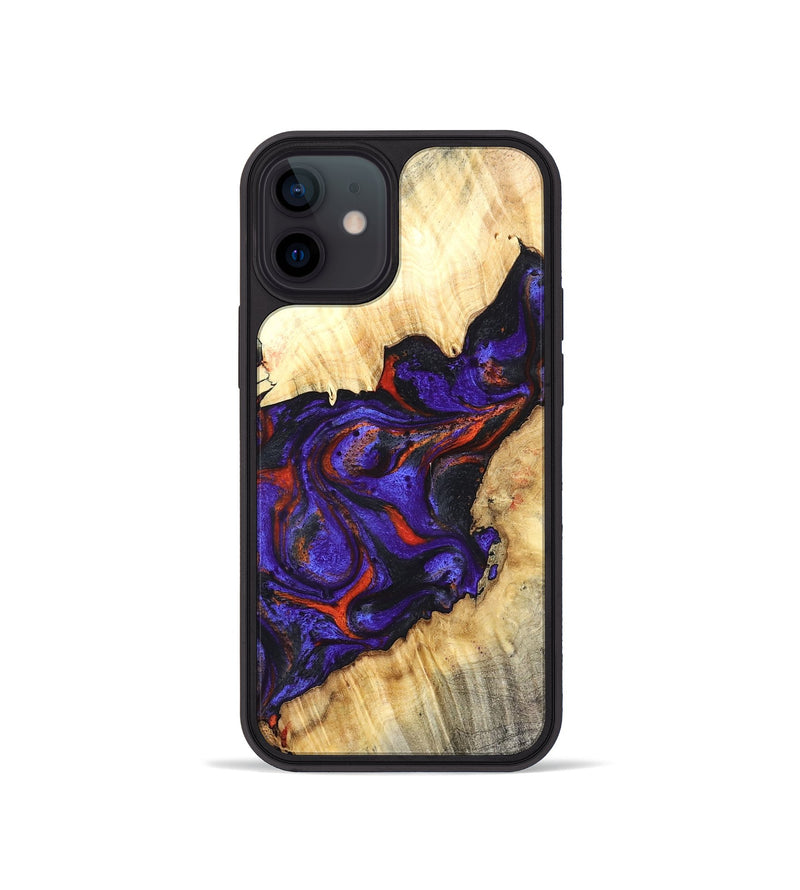 iPhone 12 mini Wood Phone Case - Laura (Purple, 827115)