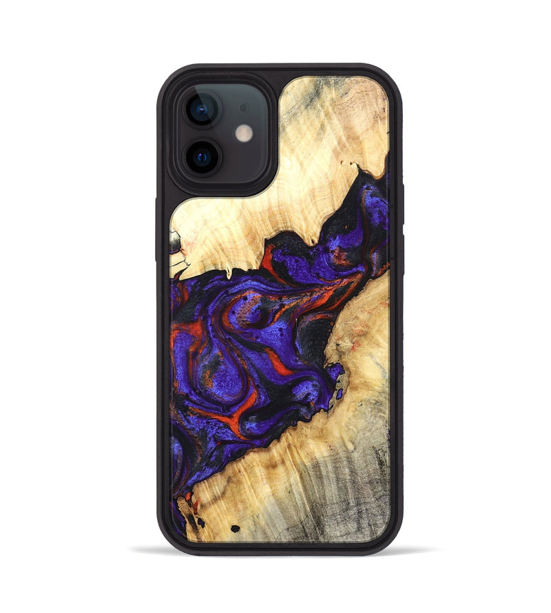 iPhone 12 Wood Phone Case - Laura (Purple, 827115)