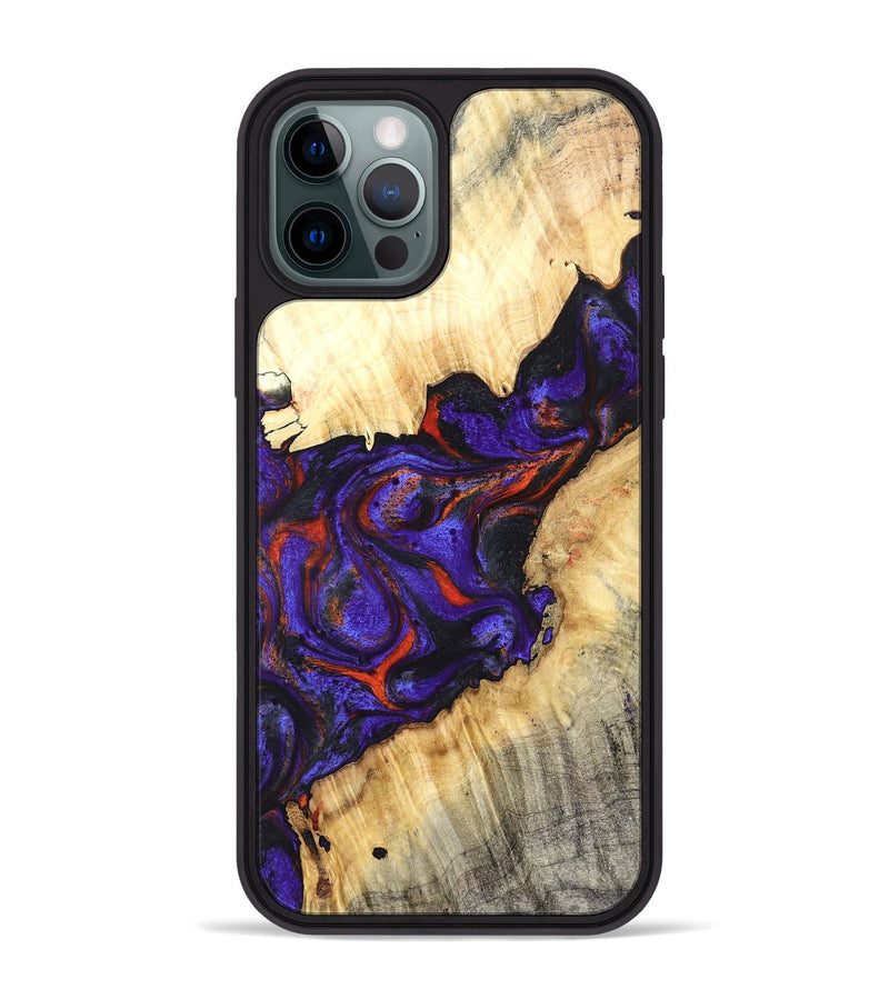 iPhone 12 Pro Max Wood Phone Case - Laura (Purple, 827115)