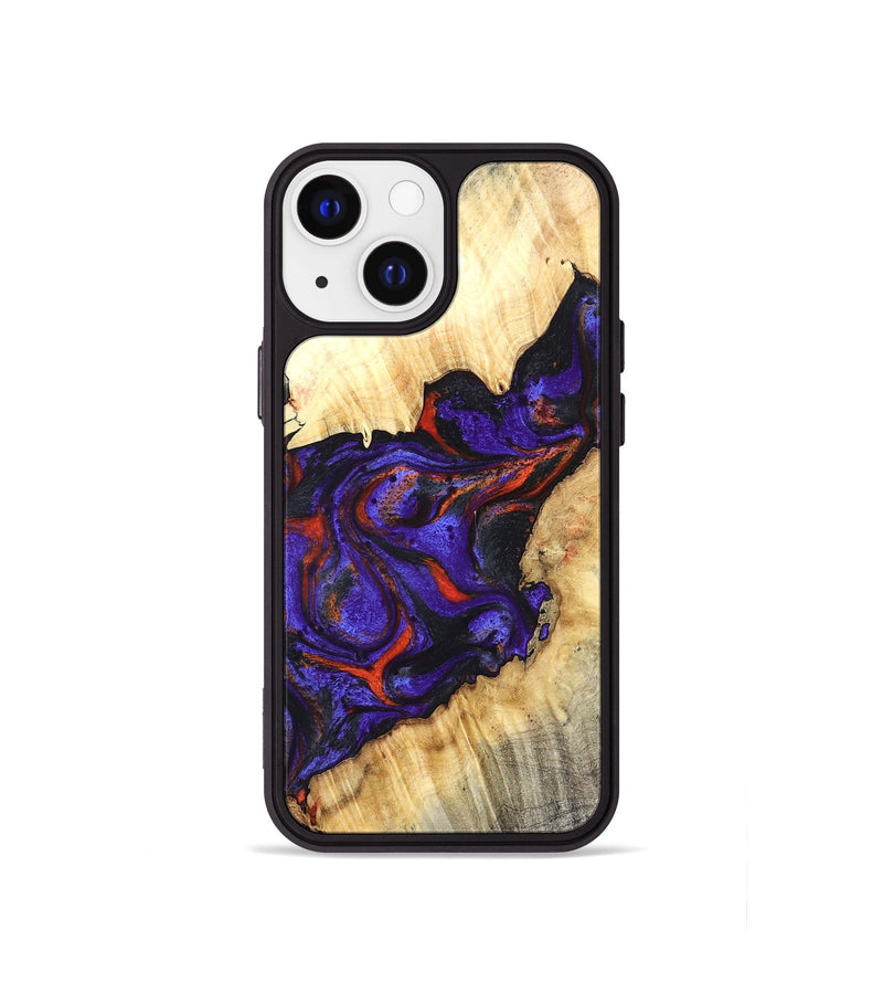 iPhone 13 mini Wood Phone Case - Laura (Purple, 827115)