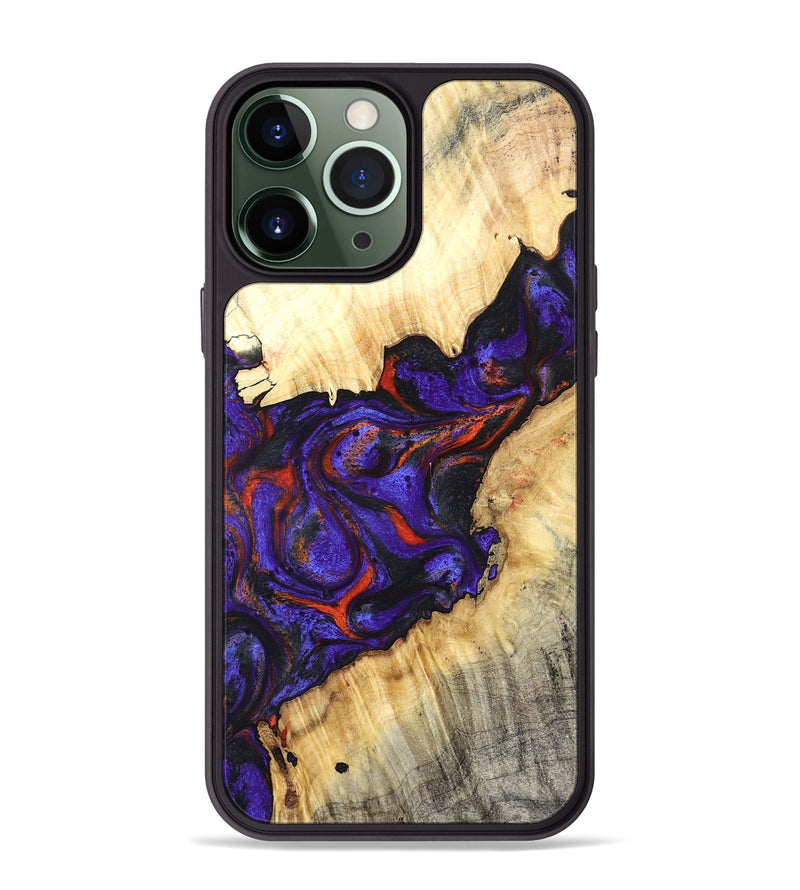 iPhone 13 Pro Max Wood Phone Case - Laura (Purple, 827115)
