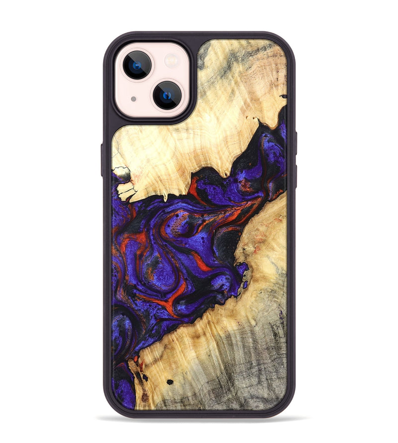 iPhone 14 Plus Wood Phone Case - Laura (Purple, 827115)