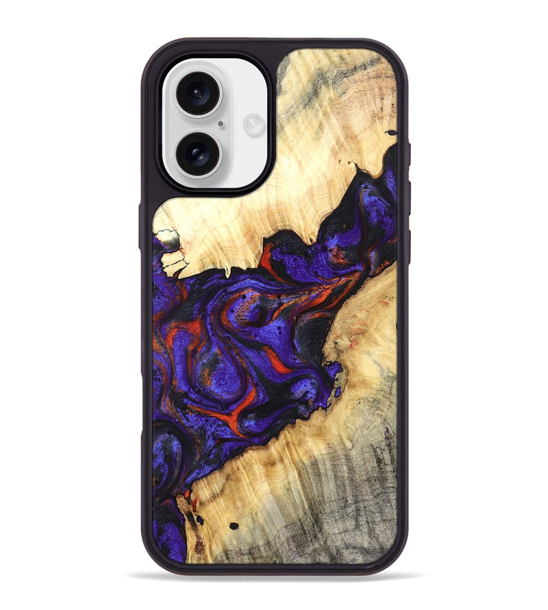 iPhone 16 Plus Wood Phone Case - Laura (Purple, 827115)