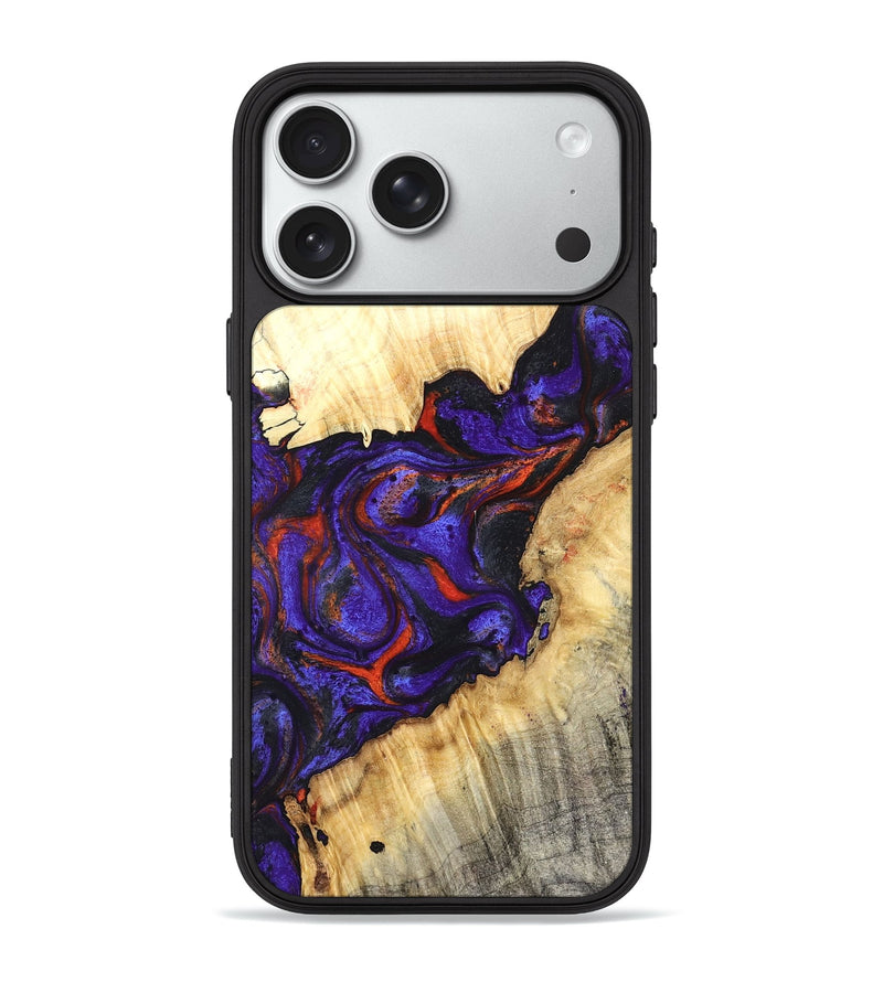 iPhone 18 Pro Max Wood Phone Case - Laura (Purple, 827115)