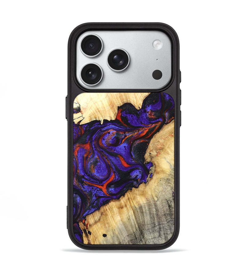 iPhone 18 Pro Wood Phone Case - Laura (Purple, 827115)
