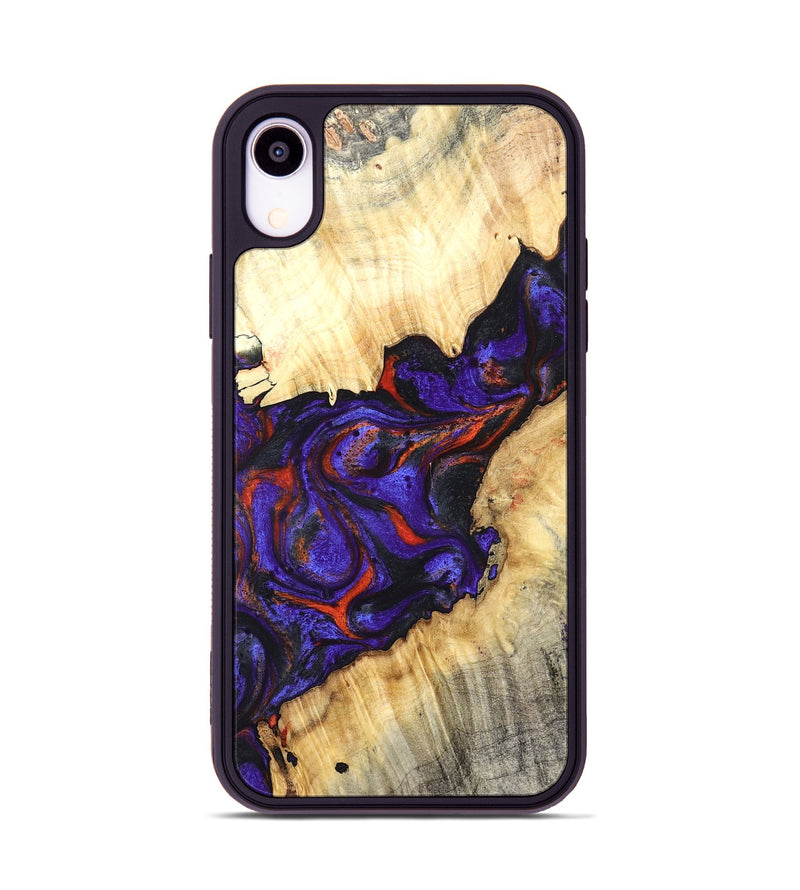 iPhone Xr Wood Phone Case - Laura (Purple, 827115)