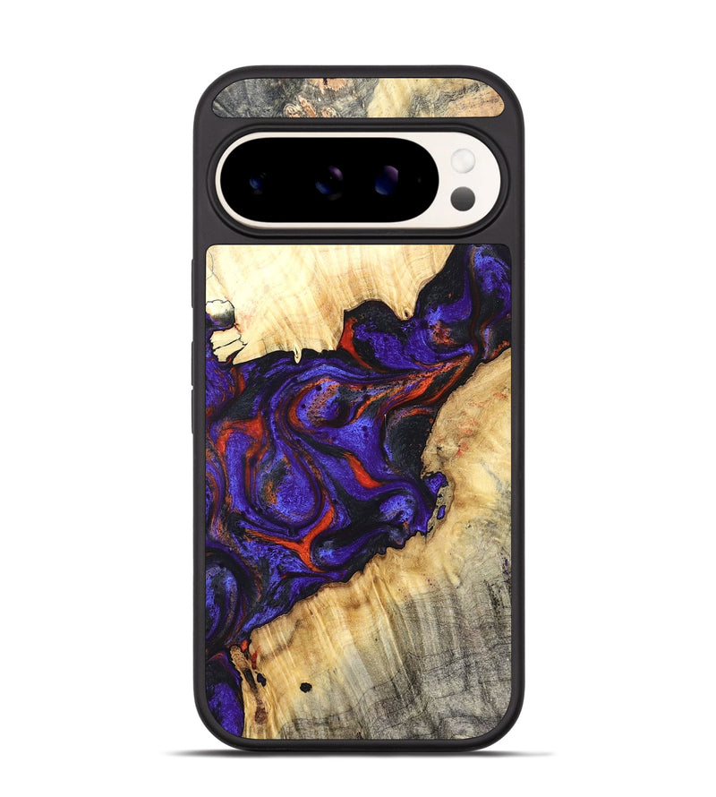 Pixel 9 Wood Phone Case - Laura (Purple, 827115)