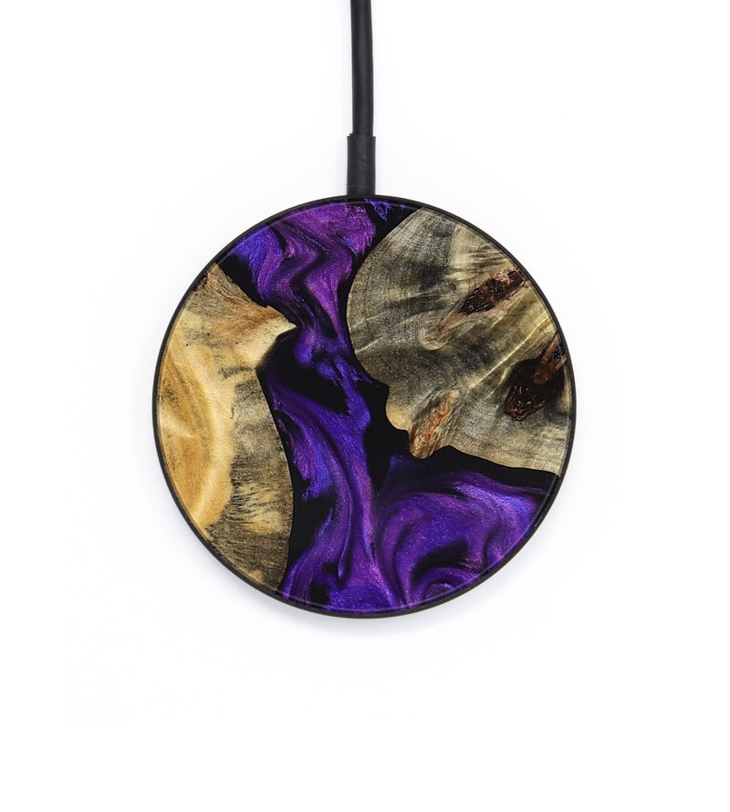 Circle Wood Wireless Charger - Jaida (Purple, 827116)