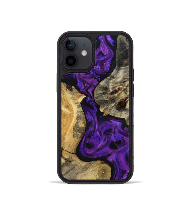 iPhone 12 mini Wood Phone Case - Jaida (Purple, 827116)