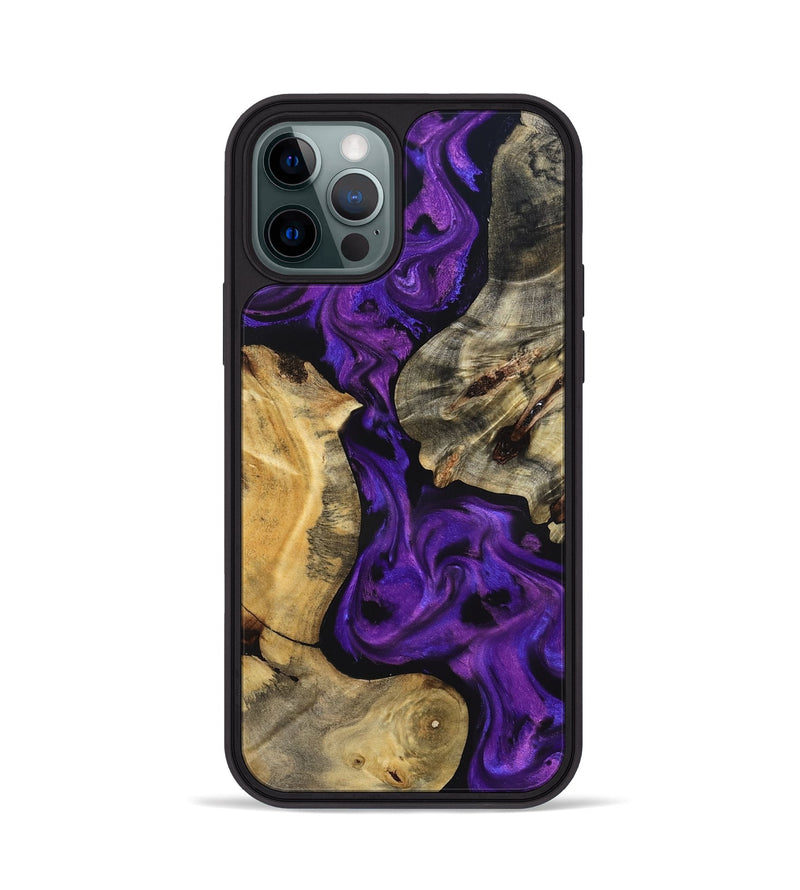 iPhone 12 Pro Wood Phone Case - Jaida (Purple, 827116)