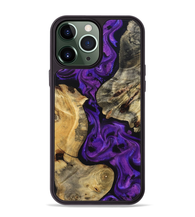 iPhone 13 Pro Max Wood Phone Case - Jaida (Purple, 827116)