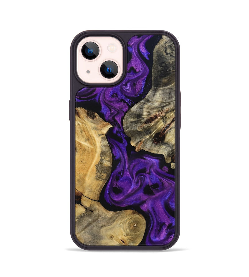 iPhone 14 Wood Phone Case - Jaida (Purple, 827116)