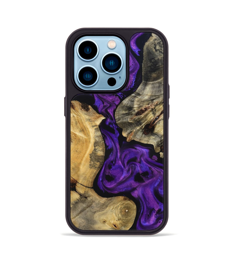 iPhone 14 Pro Wood Phone Case - Jaida (Purple, 827116)