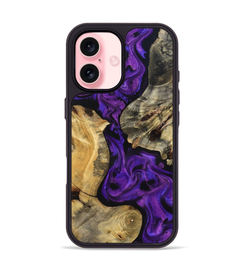 iPhone 16 Wood Phone Case - Jaida (Purple, 827116)
