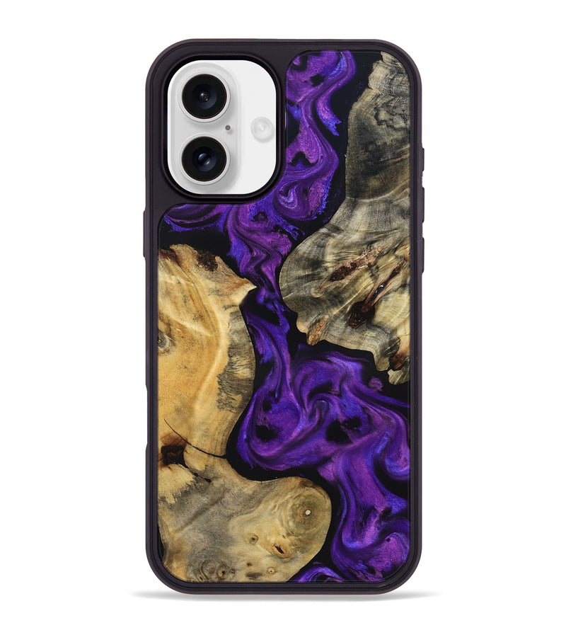 iPhone 16 Plus Wood Phone Case - Jaida (Purple, 827116)