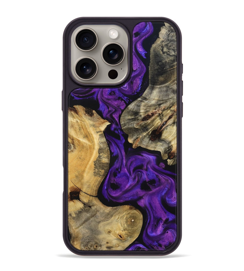 iPhone 16 Pro Max Wood Phone Case - Jaida (Purple, 827116)