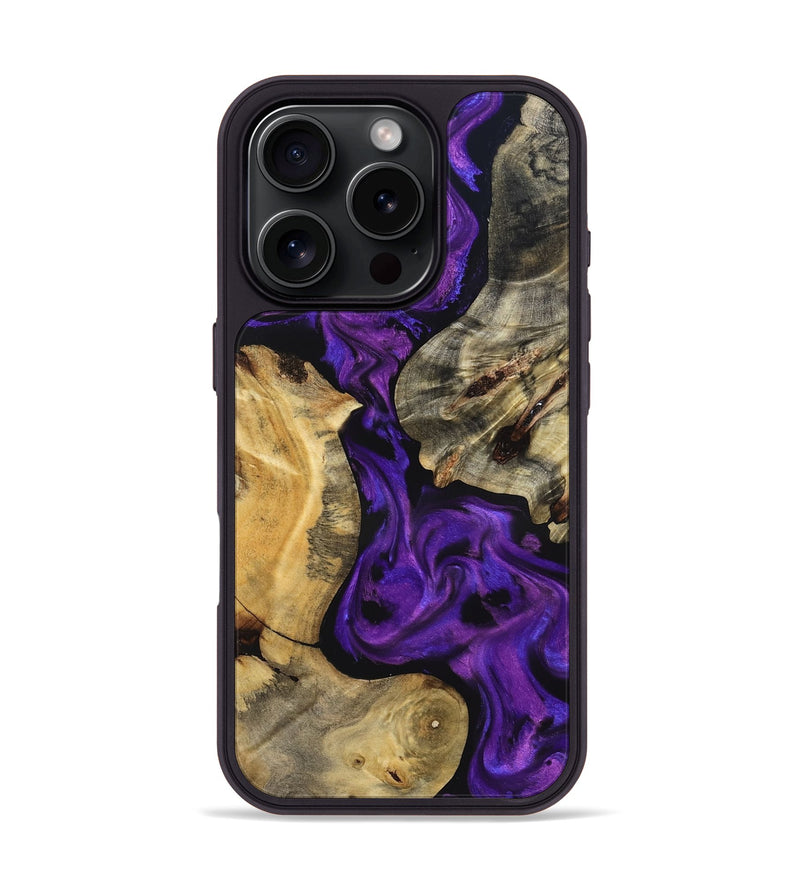 iPhone 16 Pro Wood Phone Case - Jaida (Purple, 827116)