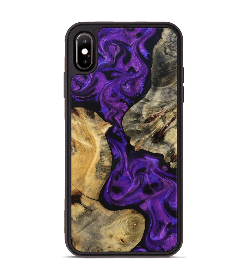 iPhone Xs Max Wood Phone Case - Jaida (Purple, 827116)