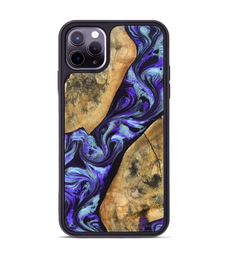 iPhone 11 Pro Max Wood Phone Case - Cullen (Purple, 827117)