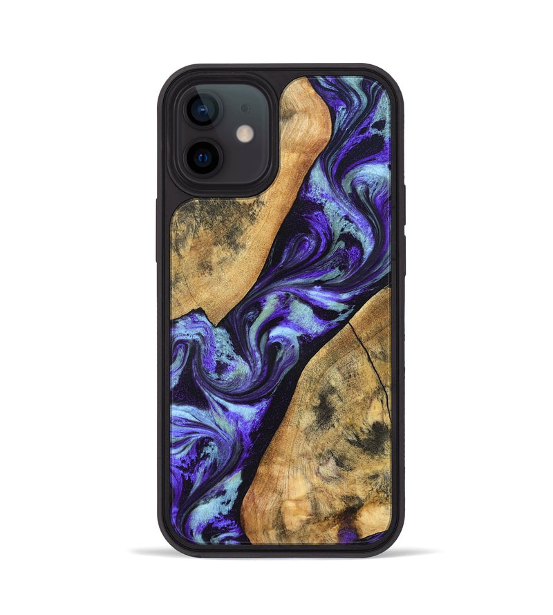 iPhone 12 Wood Phone Case - Cullen (Purple, 827117)