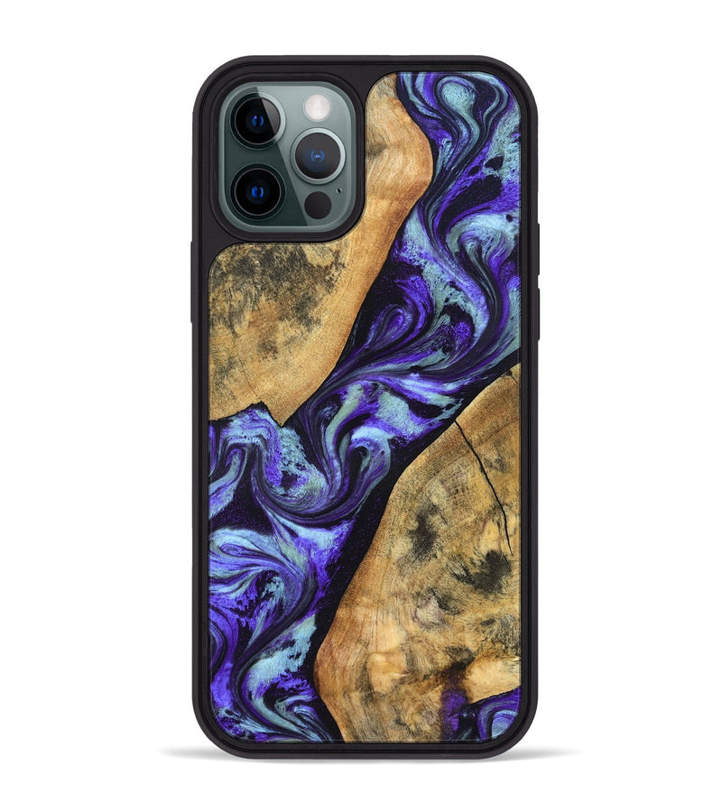 iPhone 12 Pro Max Wood Phone Case - Cullen (Purple, 827117)