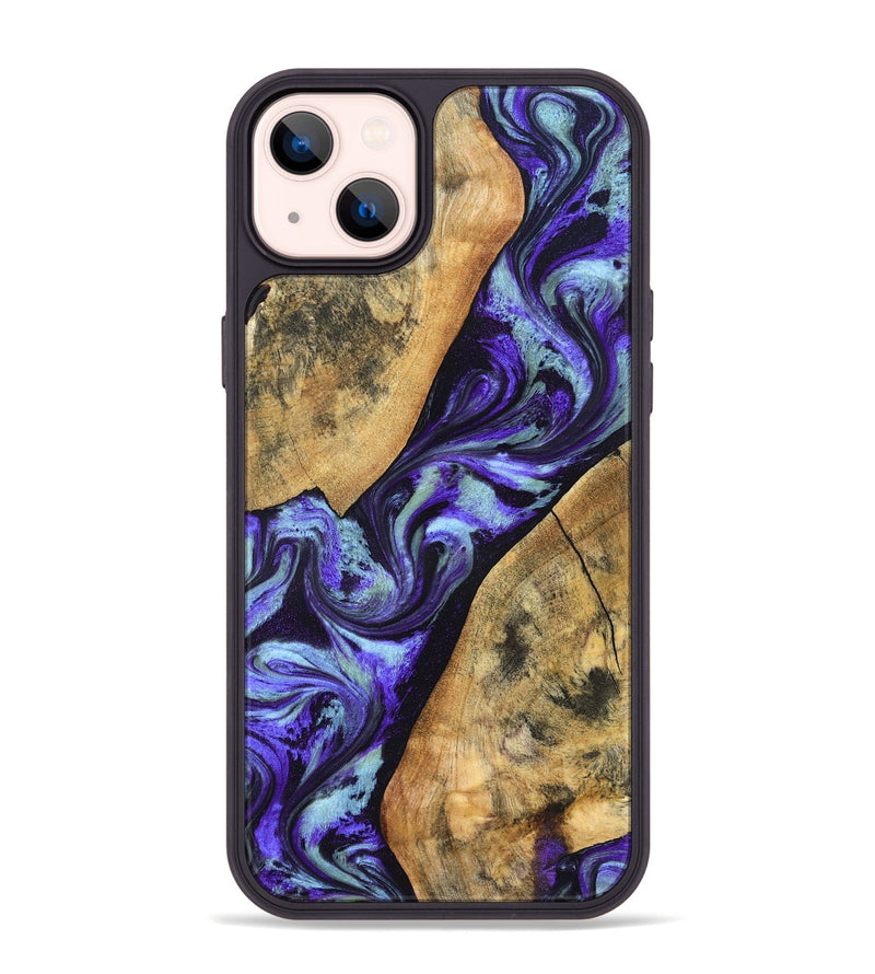 iPhone 14 Plus Wood Phone Case - Cullen (Purple, 827117)