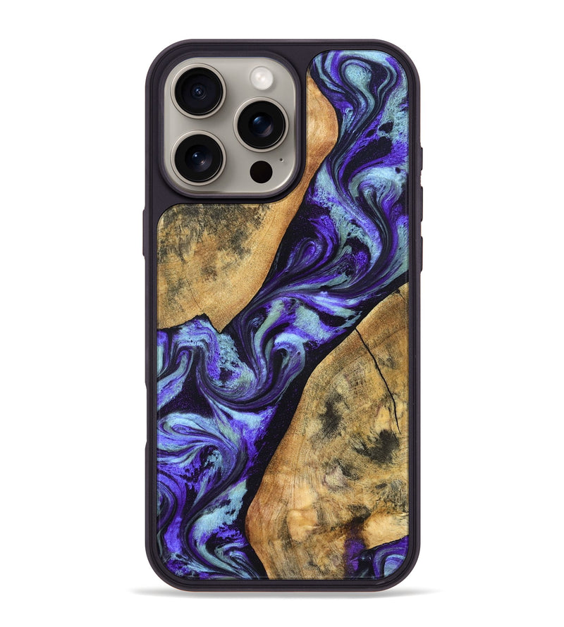 iPhone 16 Pro Max Wood Phone Case - Cullen (Purple, 827117)
