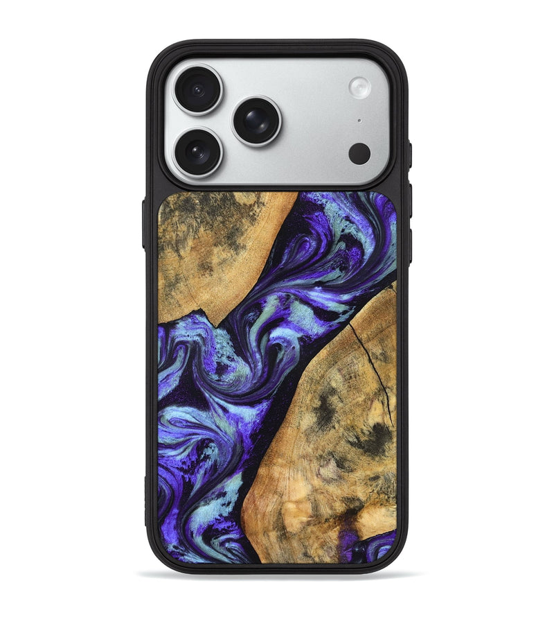 iPhone 18 Pro Max Wood Phone Case - Cullen (Purple, 827117)