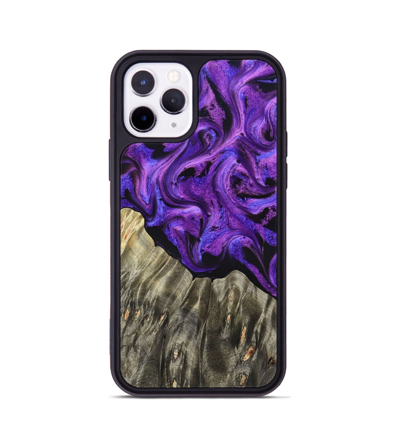 iPhone 11 Pro Wood Phone Case - Pennie (Purple, 827118)