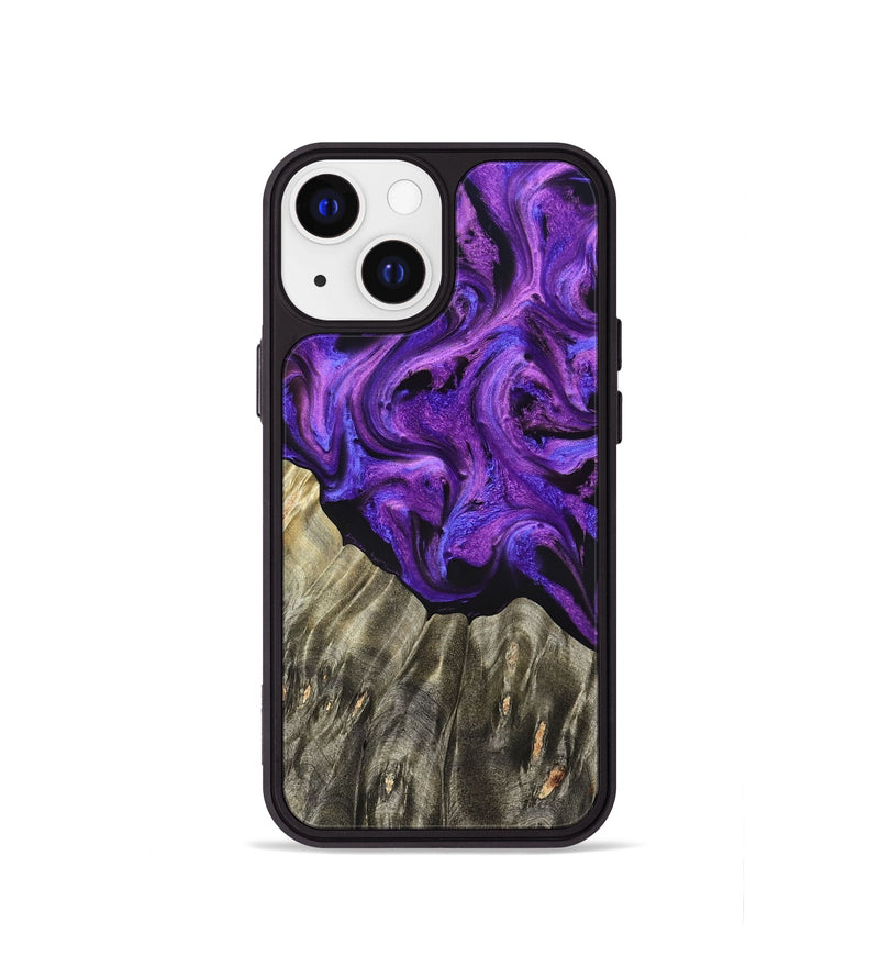 iPhone 13 mini Wood Phone Case - Pennie (Purple, 827118)
