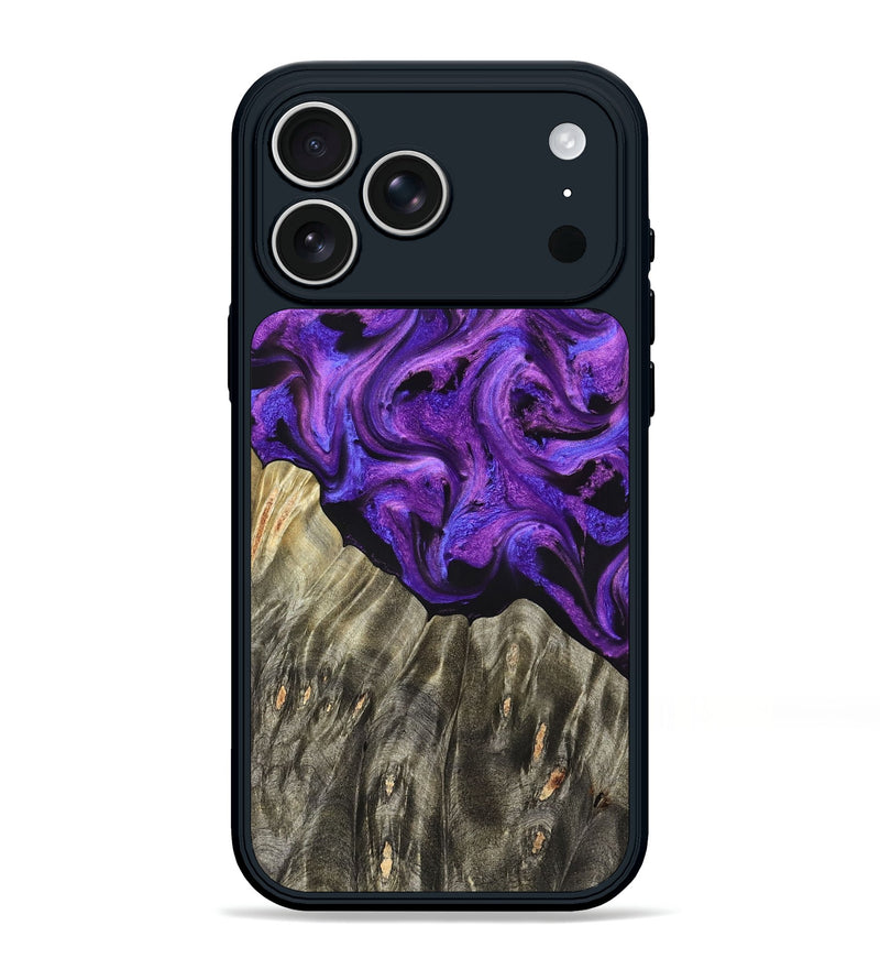 iPhone 17 Pro Max Wood Phone Case - Pennie (Purple, 827118)
