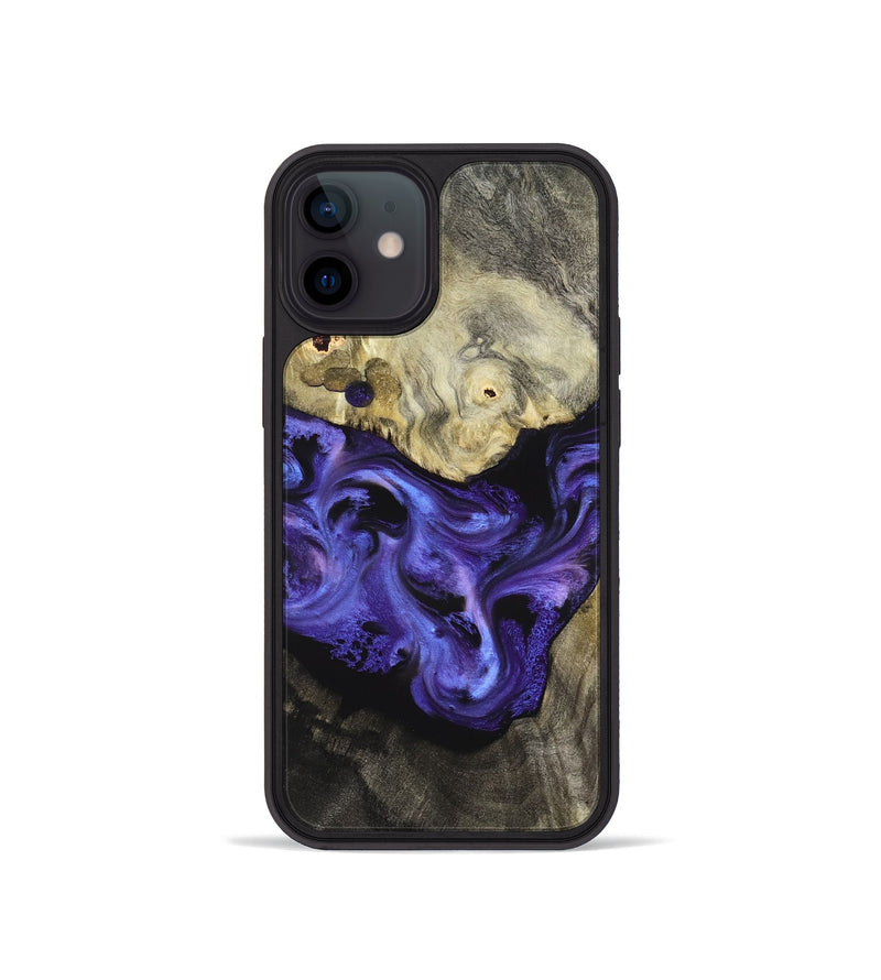 iPhone 12 mini Wood Phone Case - Kyree (Purple, 827119)