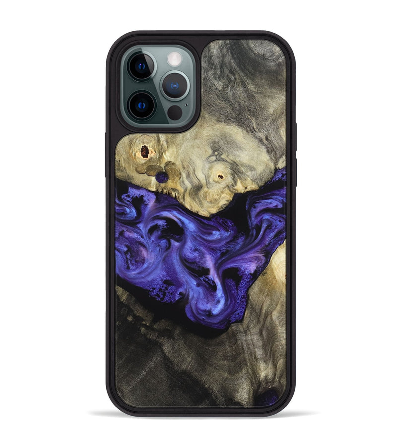 iPhone 12 Pro Max Wood Phone Case - Kyree (Purple, 827119)