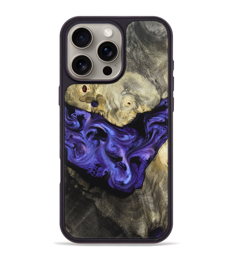 iPhone 16 Pro Max Wood Phone Case - Kyree (Purple, 827119)