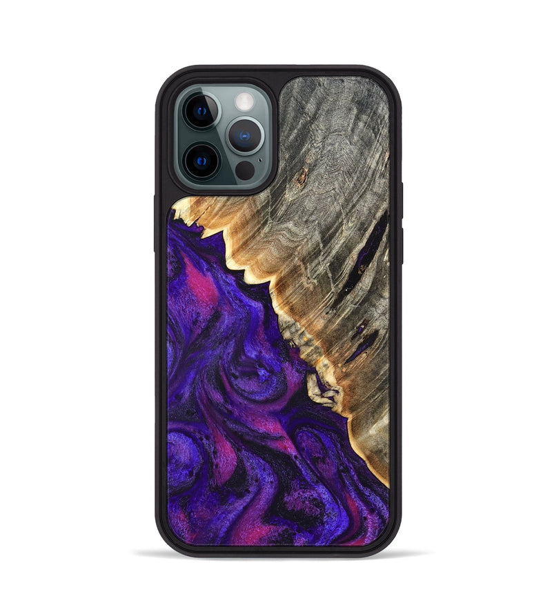 iPhone 12 Pro Wood Phone Case - Crue (Purple, 827120)
