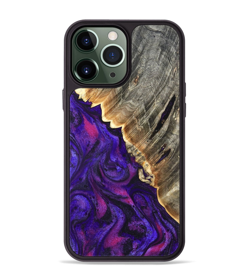 iPhone 13 Pro Max Wood Phone Case - Crue (Purple, 827120)