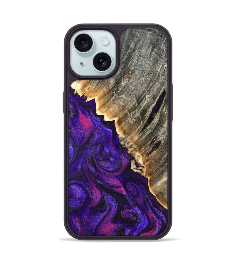 iPhone 15 Wood Phone Case - Crue (Purple, 827120)