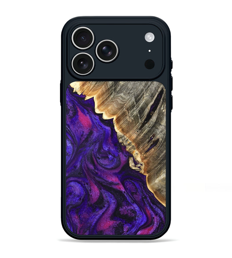 iPhone 17 Pro Max Wood Phone Case - Crue (Purple, 827120)