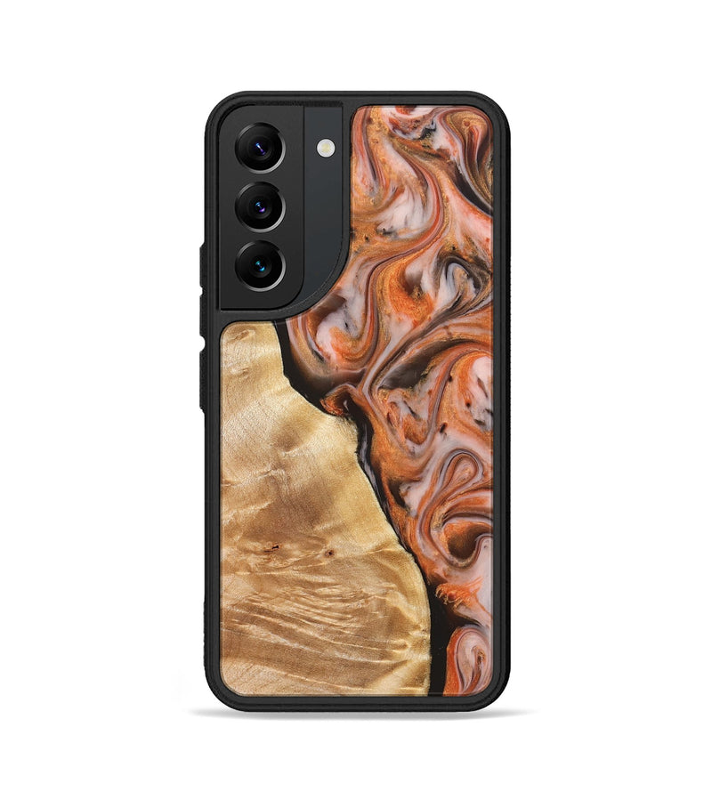 Galaxy S22 Wood Phone Case - Ayana (Red, 827125)