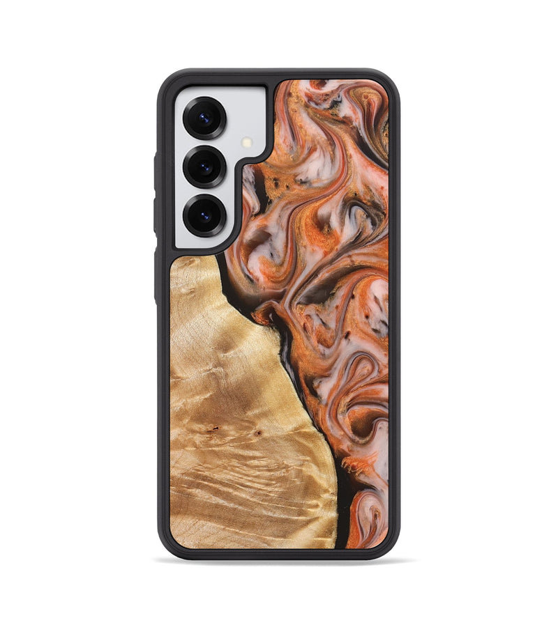 Galaxy S25 Wood Phone Case - Ayana (Red, 827125)