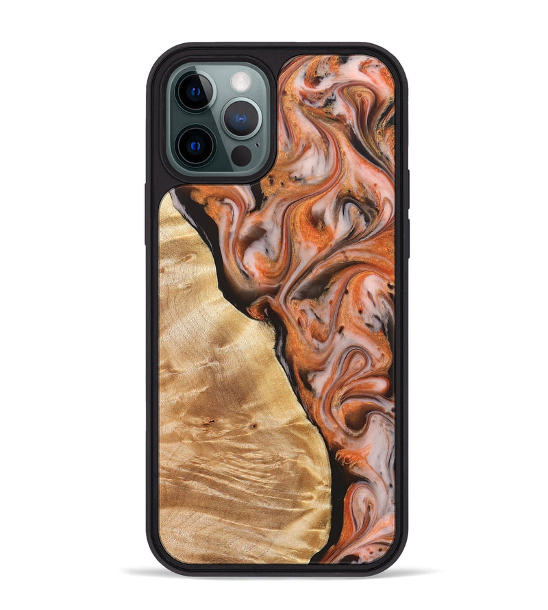 iPhone 12 Pro Max Wood Phone Case - Ayana (Red, 827125)