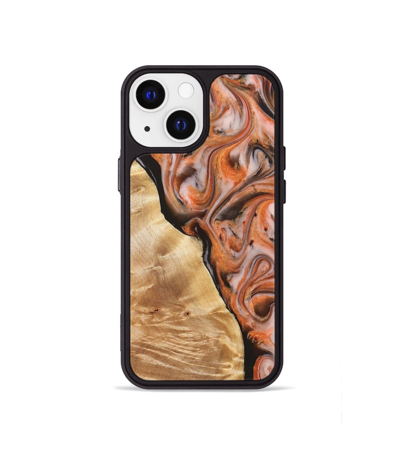 iPhone 13 mini Wood Phone Case - Ayana (Red, 827125)