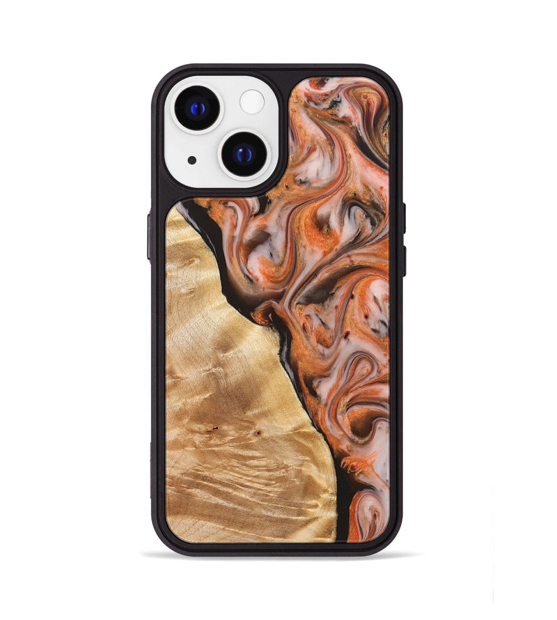 iPhone 13 Wood Phone Case - Ayana (Red, 827125)